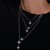 adjustable length stars necklaces.