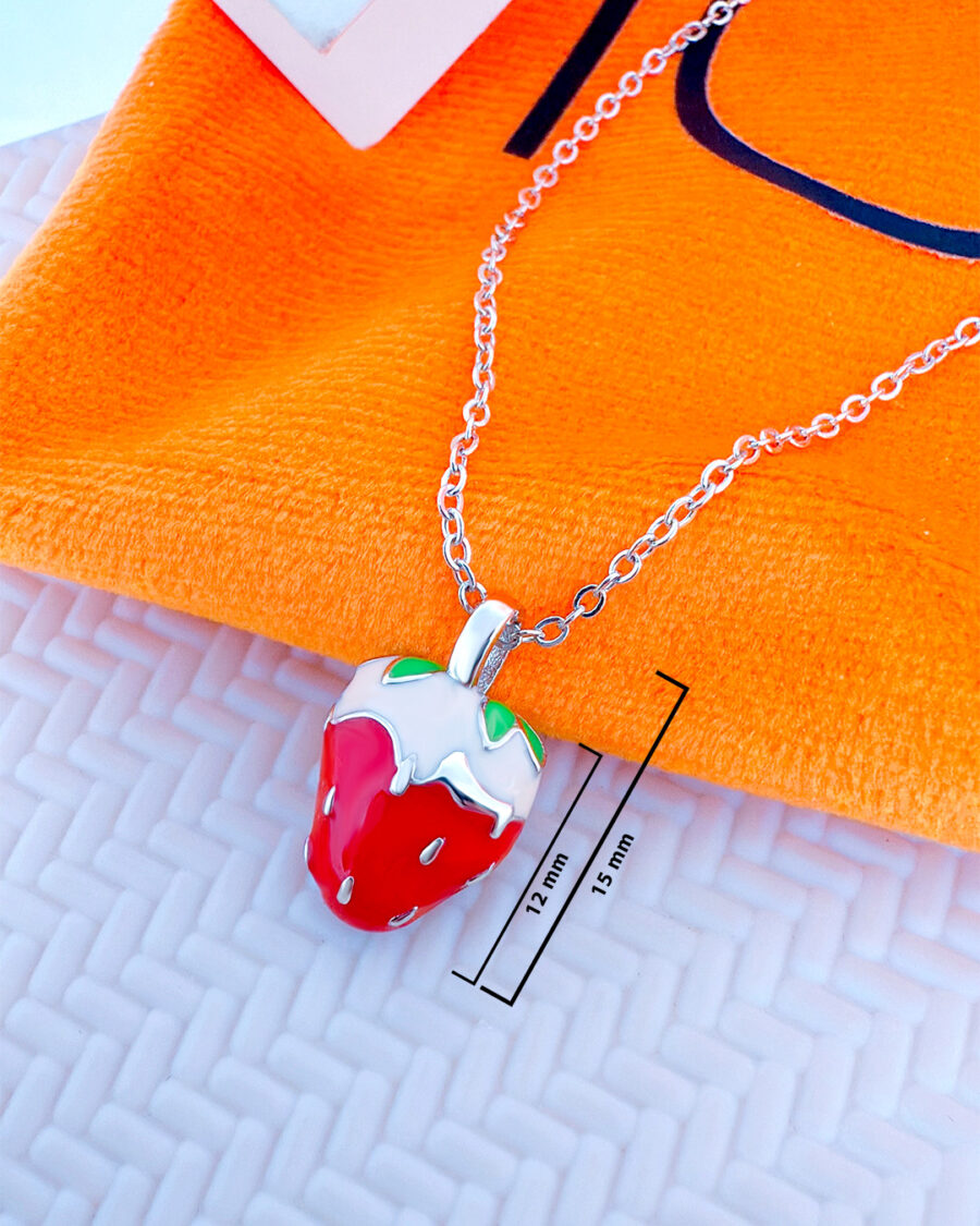 Strawberry shape necklace. - Image 3