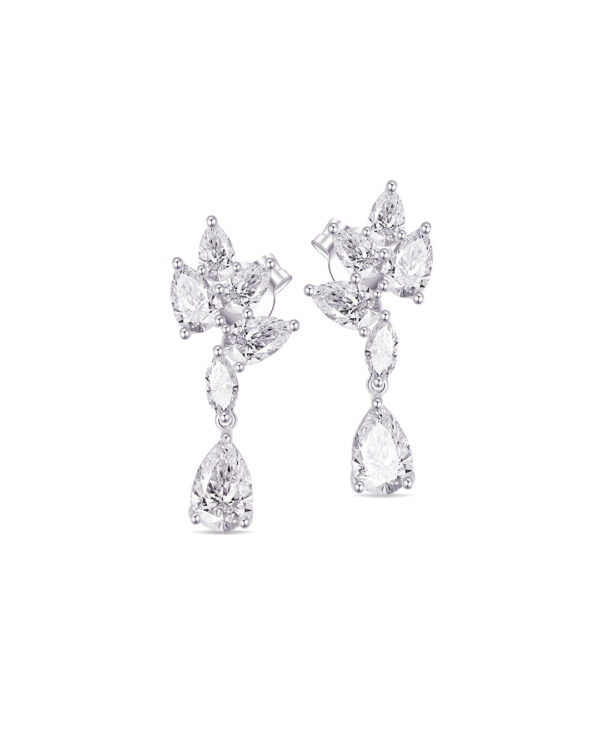Fancy stone shapes stud earring.