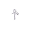 CZ Pharaonic key of life sign stud earring.