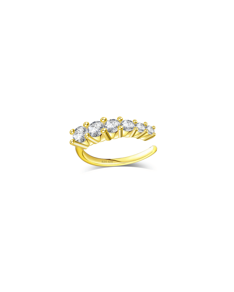 CZ graduated size earcuff. - Image 3