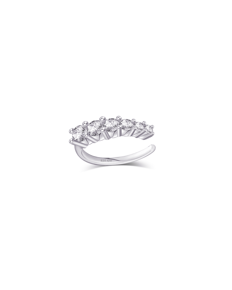 CZ graduated size earcuff. - Image 2