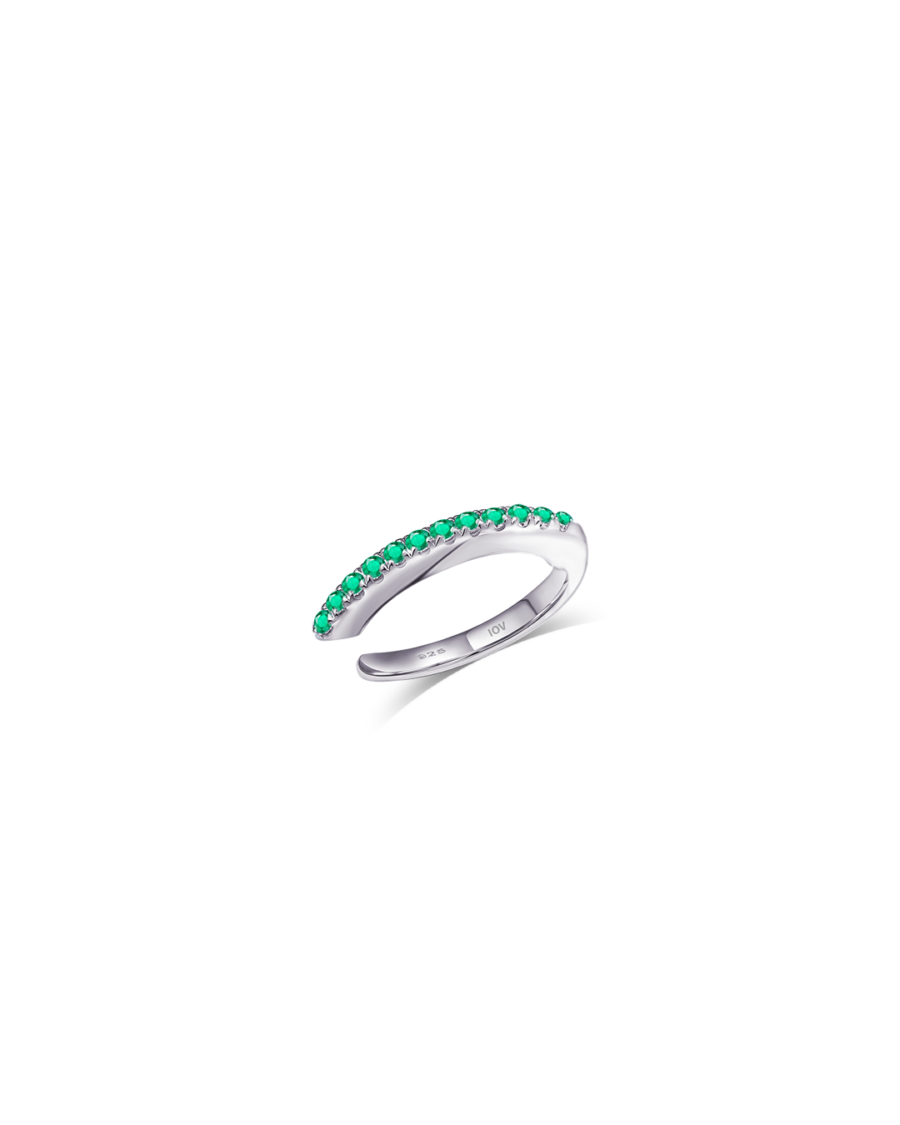 one line CZ earcuff. - Image 4
