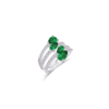 multi lines emerald color ring.