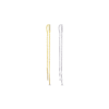 CZ bar threader style earring.