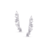 fancy and round CZ climber earrings.